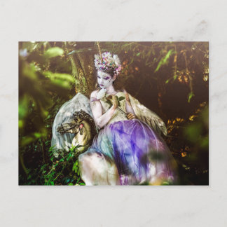 Carte Postale Princesse Unicorne Lumière