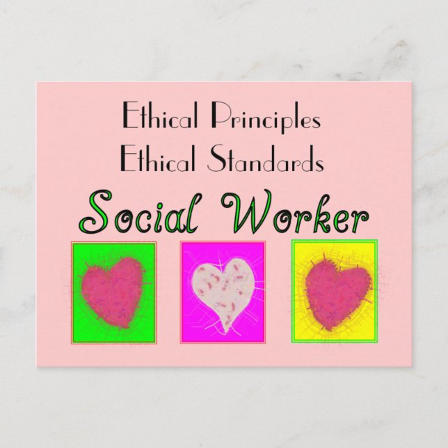 Carte Postale Principes éthiques des travailleurs sociaux - Norm (Devant)