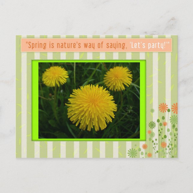 Carte Postale Printemps (Devant)