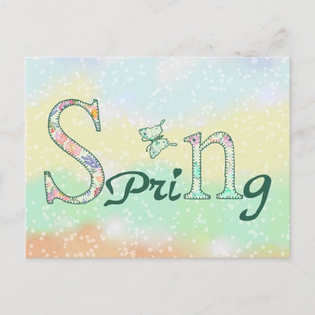 Carte Postale Printemps (Devant)