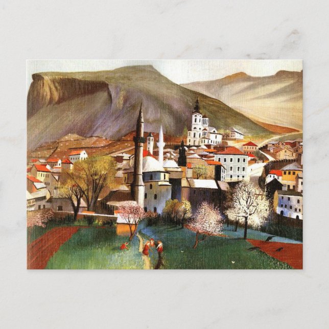 Carte Postale Printemps à Mostar (Devant)