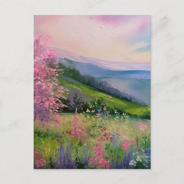 Carte Postale Printemps dans les Carpates (Devant)