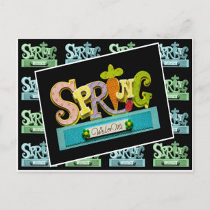 Carte Postale Printemps de bienvenue