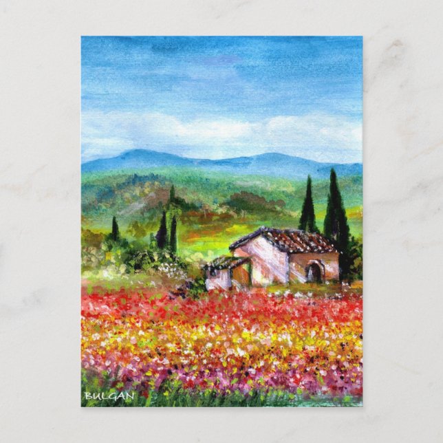 CARTE POSTALE PRINTEMPS EN TOSCANE (Devant)