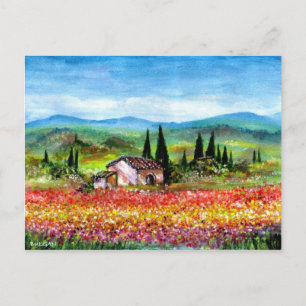 CARTE POSTALE PRINTEMPS EN TOSCANE