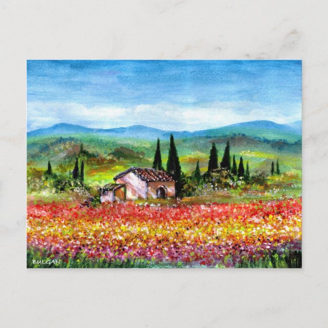 CARTE POSTALE PRINTEMPS EN TOSCANE (Devant)