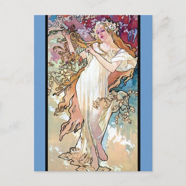 Carte Postale Printemps été hiver (Devant)