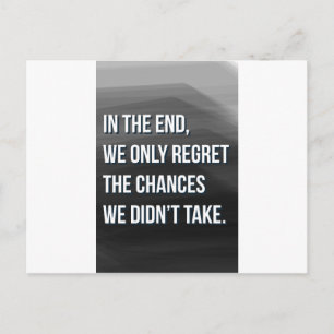 Carte Postale Prise de risques Citation motivationnelle