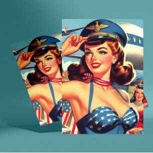 Carte Postale Prise vintage du pilote