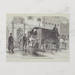 Carte Postale Prison Van prise de prisonniers à la Maison de Det