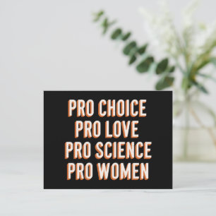 Carte Postale Pro Choice Droits des femmes Patriarcat féministe 