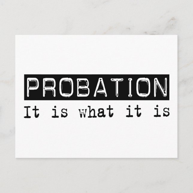 Carte Postale Probation C'Est (Devant)