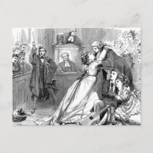 Carte Postale Procès par jury