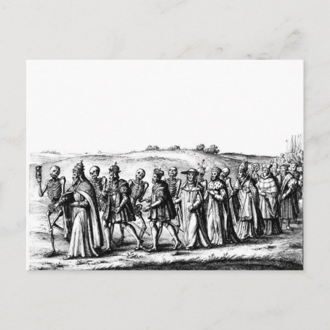 Carte postale Procession Décès (Devant)