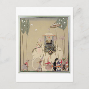 Carte Postale Procession impériale (litho couleur)