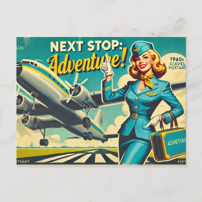 Carte Postale Prochain arrêt : Aventure (Devant)