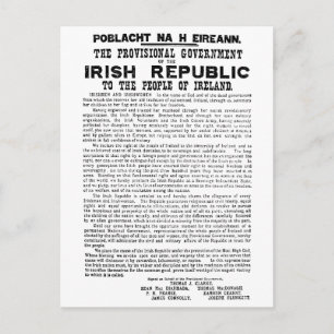 Carte Postale Proclamation de Pâques sur la République d'Irlande