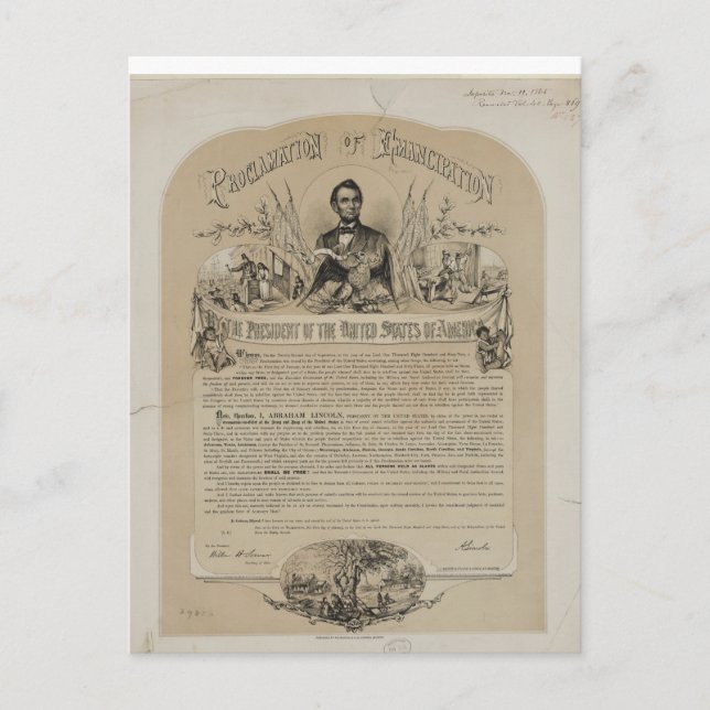 Carte Postale Proclamation d'émancipation B Russell & Co (1868) (Devant)