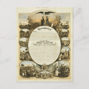 Carte Postale Proclamation d'émancipation par L. Lipman