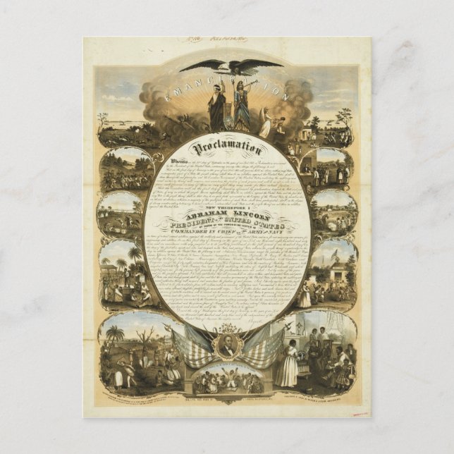 Carte Postale Proclamation d'émancipation par L. Lipman (Devant)