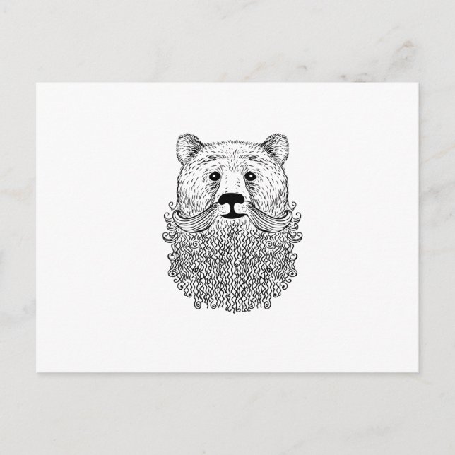 Carte Postale Produit d'ours à poils (Devant)