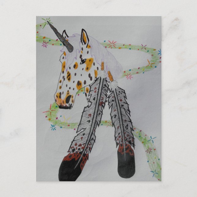 Carte Postale Produits cadeaux Appaloosa Unicorn (Devant)