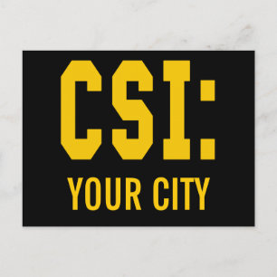 Carte Postale Produits CSI PERSONNALISABLES