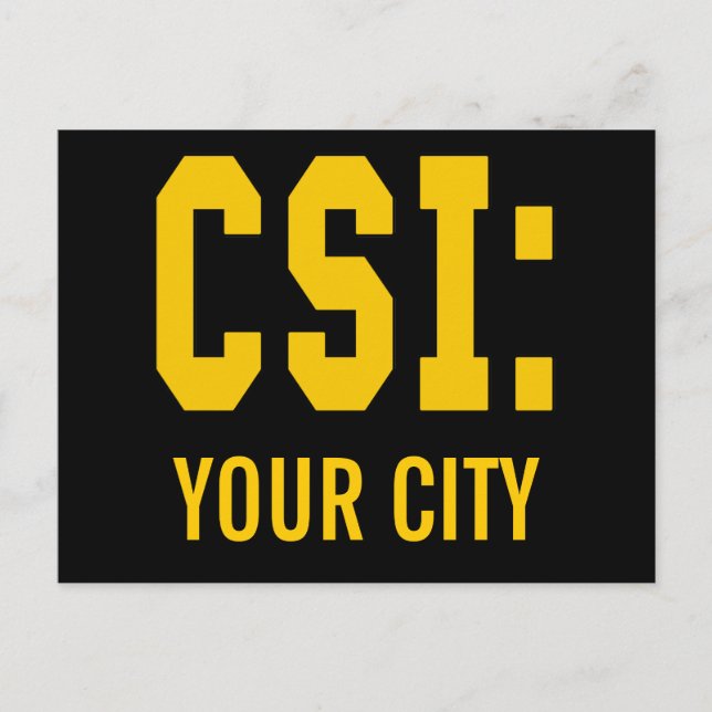 Carte Postale Produits CSI PERSONNALISABLES (Devant)