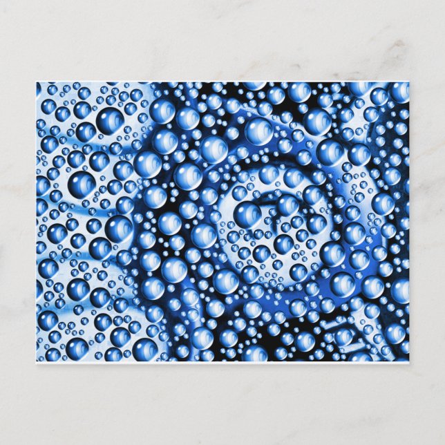 Carte Postale Produits d'art bulles bleues pour toutes les occas (Devant)