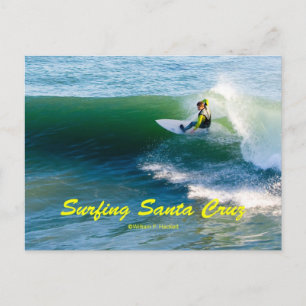 Carte Postale Produits de surf Père Noël Cruz California