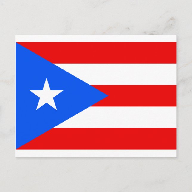 Carte Postale Produits du drapeau portoricain (Devant)