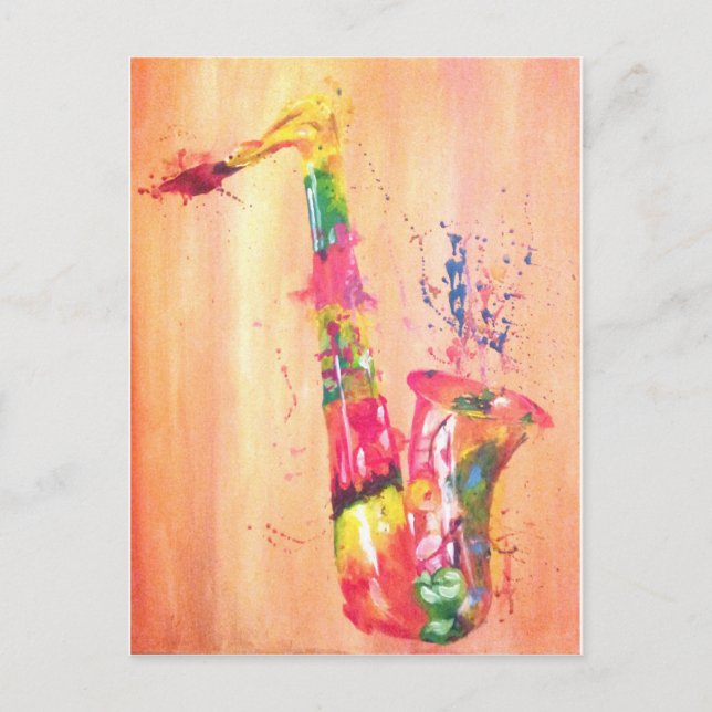 Carte Postale Produits saxophones (Devant)