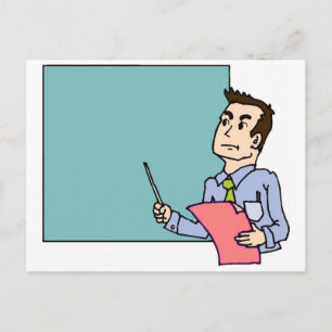 Carte Postale Professeur Au Tableau Noir