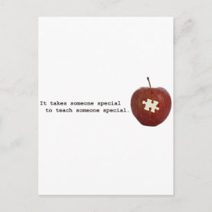 Carte Postale Professeur d'autisme