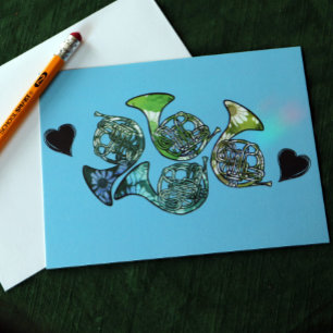 Carte Postale Professeur de classe de cuivres pour orchestre d'h