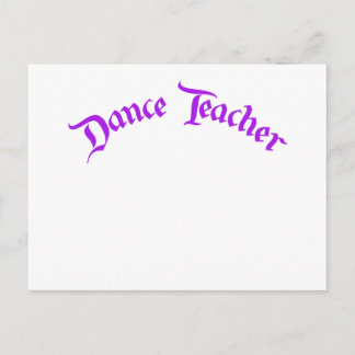 Carte Postale Professeur de danse (personnaliser)