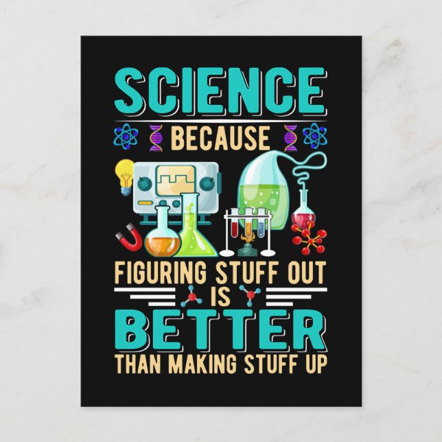 Carte Postale Professeur de sciences étudiant laboratoire de chi (Devant)