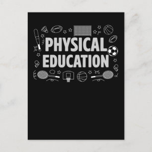 Carte Postale Professeur d'éducation physique Sports PE Enseigne