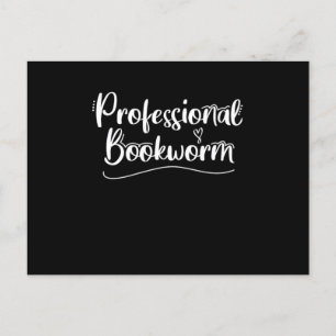 Carte Postale Professional Bookworm I Love Reading Books