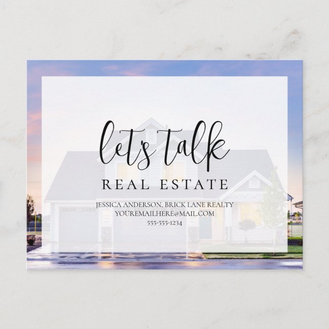 Carte Postale Professional Realty House Information de contact (Devant)