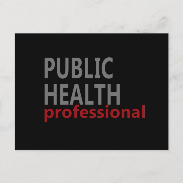 Carte Postale professionnel de la santé publique (Devant)