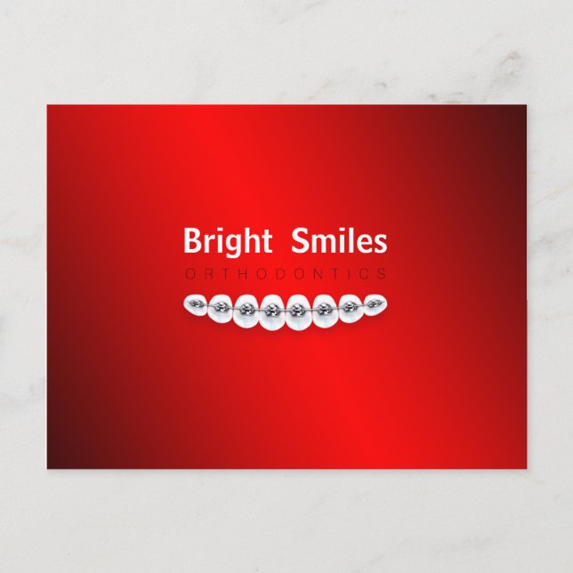 Carte postale professionnelle dentaire orthodontis (Devant)