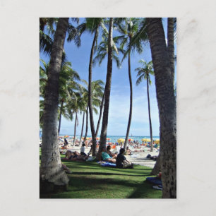 Carte Postale Profiter de la plage de Waikiki