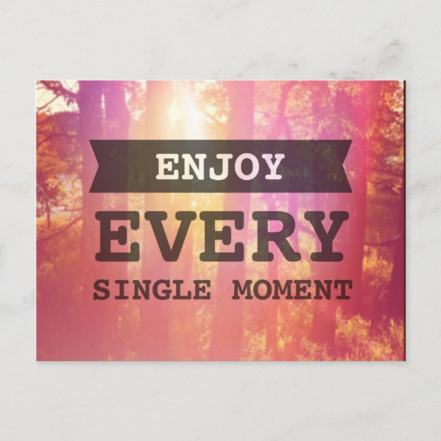 Carte Postale Profitez De Chaque Moment (Devant)