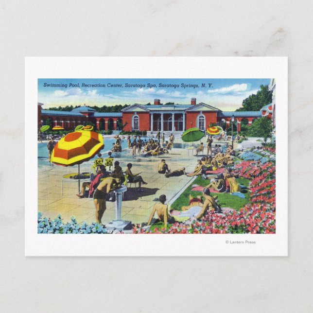 Carte Postale Profitez du centre de loisirs Spa Saratoga (Devant)