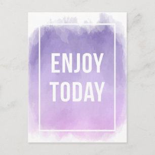 Carte Postale Profitez du devis motivationnel d'aujourd'hui