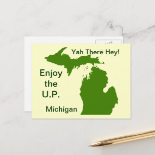 Carte Postale Profitez du U.P. Michigan avec Da Yoopers