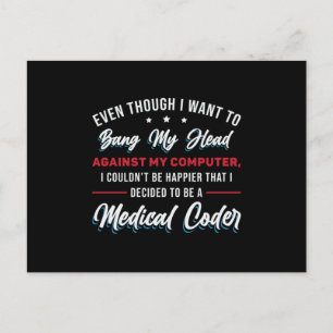 Carte Postale Programmateur ICD Codage Codeur Médicale Bang My H