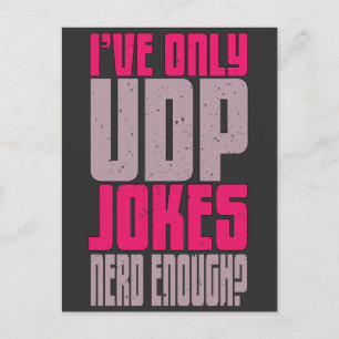Carte Postale Programmeur informatique udp Blague 