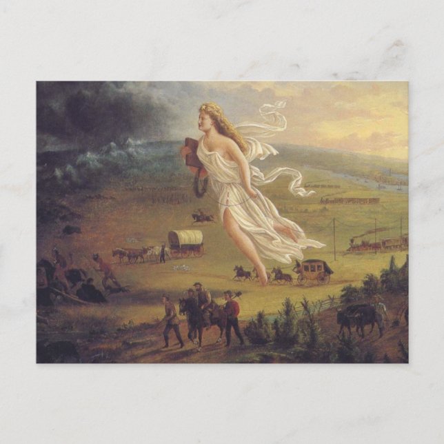 Carte Postale Progrès Américain (Devant)